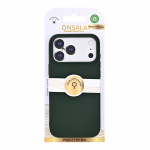Onsala Mobilcover med Silikone Feel Olive Green - iPhone 17 Pro Max