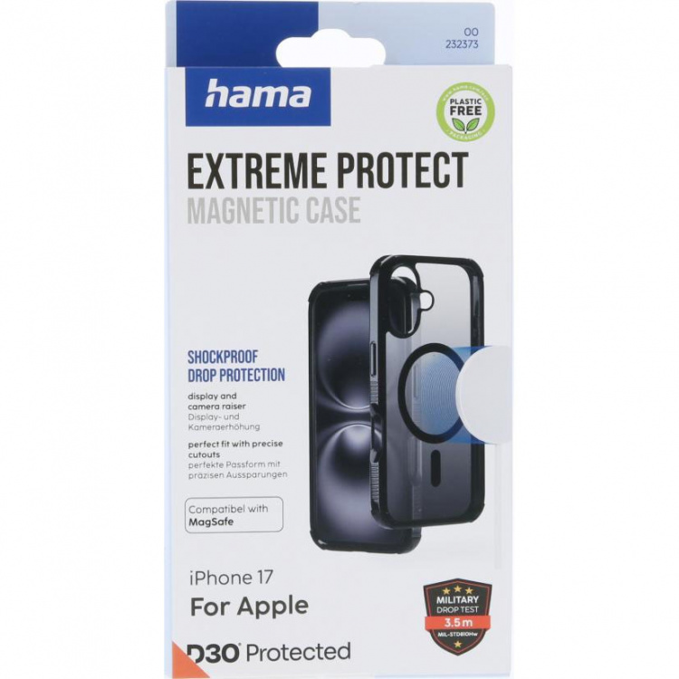 Hama Mobilcover Extreme Protect iPhone 17 MagCase Sort