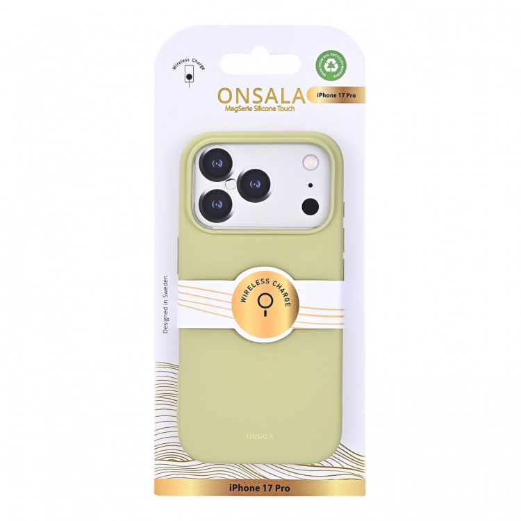 Onsala Mobilcover med Silikone Feel Lime - iPhone 17 Pro