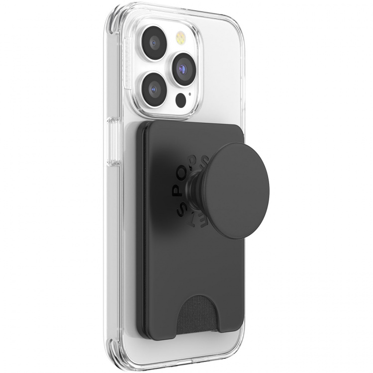 PopSockets PopWallet MagSafe Black