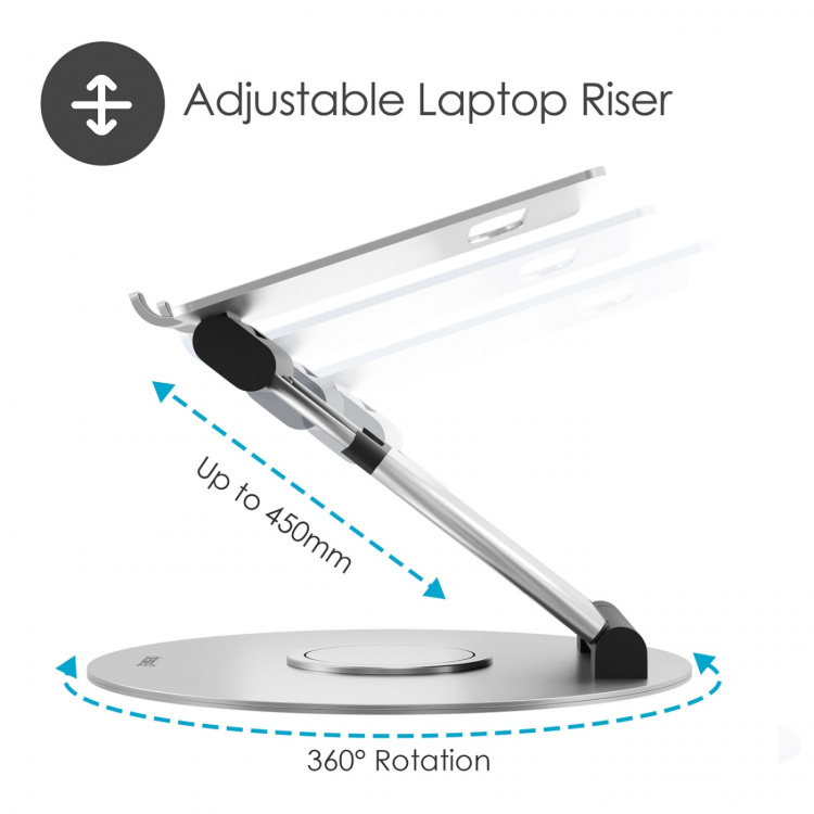 Desire2 Laptopstander Sit-Stand Supreme 360 Aluminium