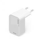 Hama Oplader 1xUSB-C GaN PD 30W Hurtig Foldbar Mini Hvid