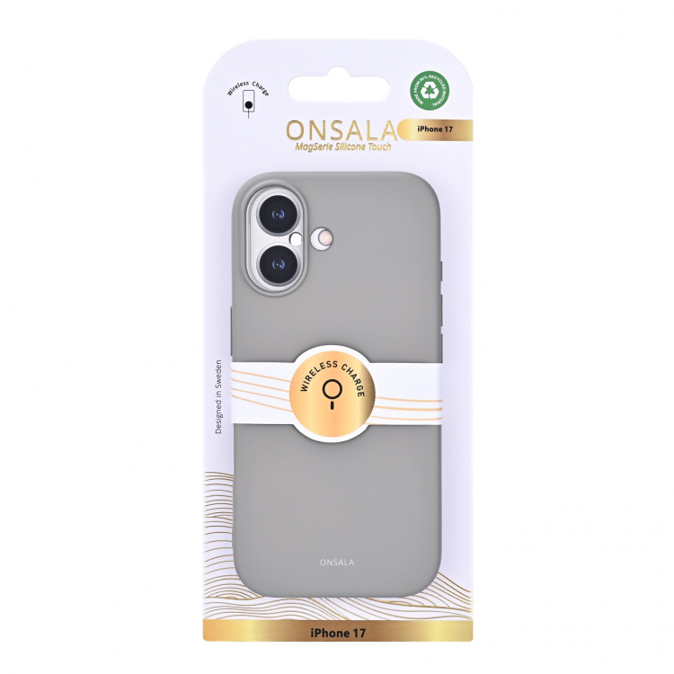 Onsala Mobilcover med Silikone Feel Concrete - iPhone 17