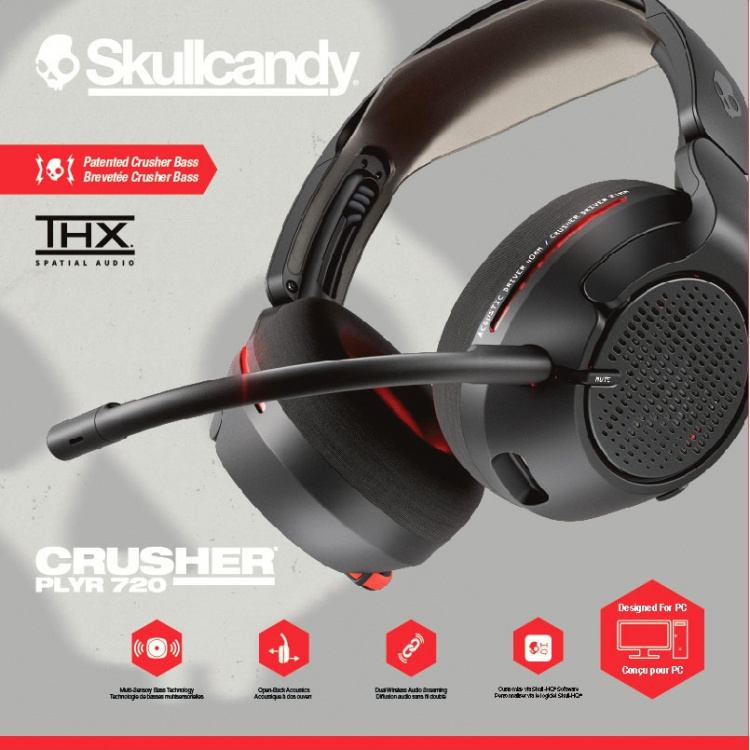 Skullcandy Gaming Headset - Crusher PLYR 720 Trådløs XBOX