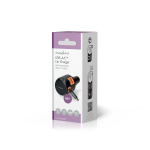 Nedis Biloplader | 60 W | 2.4 / 3.0 A | Antal output: 3 | Porttype: USB-A / USB-C™ | USB-C™ udtrækkeligt kabel | 0.70 m | Automatisk Valgt Spænding