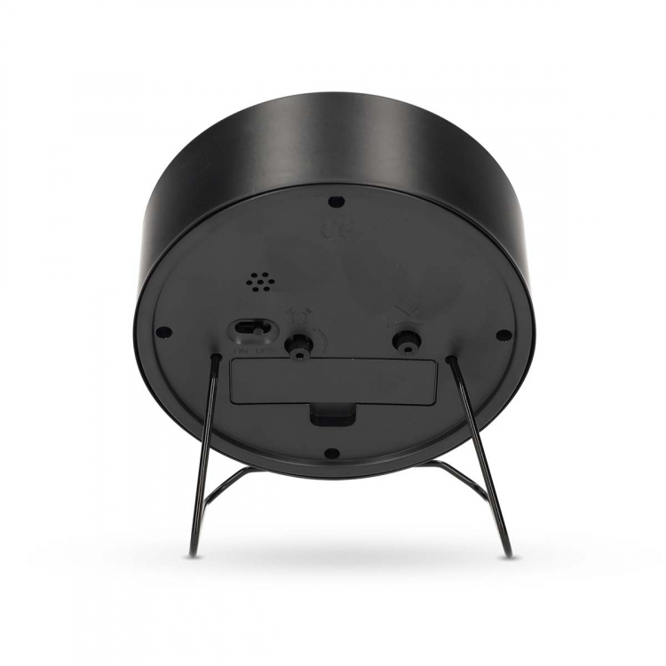 Nedis Analogt Bord Vækkeur | Snooze funktion | Stille urværk | Sort