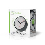 Nedis Analogt Bord Vækkeur | Snooze funktion | Stille urværk | Sort