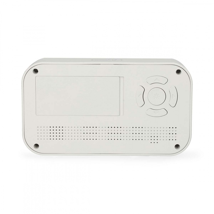 Nedis Digitalt Bord Vækkeur | LCD | Baggrundslys | Snooze funktion | Datovisning | Timer funktion | Hvid