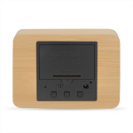 Nedis Digitalt Bord Vækkeur | LED | Baggrundslys | Snooze funktion | Datovisning | Indendørs temperatur | Træ