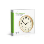 Nedis Vægur | Diameter: 300 mm | Træ | Stille bevægelse | Træ