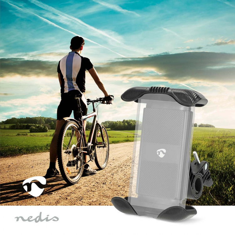 Nedis Smartphone Cykel Mount | Universal | Fuldt Bevægeligt | Justérbar