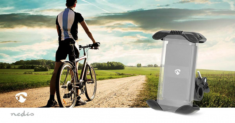 Nedis Smartphone Cykel Mount | Universal | Fuldt Bevægeligt | Justérbar