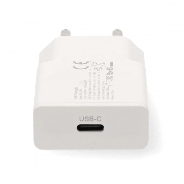 Nedis Vægoplader | 20 W | GaN | PD3.0 | Hurtigopladningsfunktion | 1.67 A / 2.22 A / 3.0 A | Antal output: 1 | USB-C™ | Automatisk Valgt Spænding | Hvid