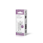 Nedis Vægoplader | 20 W | GaN | PD3.0 | Hurtigopladningsfunktion | 1.67 A / 2.22 A / 3.0 A | Antal output: 1 | USB-C™ | Automatisk Valgt Spænding | Hvid