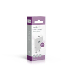 Nedis Vægoplader | 20 W | GaN | PD3.0 | Hurtigopladningsfunktion | 1.67 A / 2.22 A / 3.0 A | Antal output: 1 | USB-C™ | Automatisk Valgt Spænding | Hvid