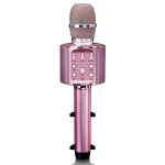 Lenco Bluetooth®-karaokemikrofon med højttaler og belysning Pink Lenco Bluetooth®-karaokemikrofon med højttaler og belysning Pink