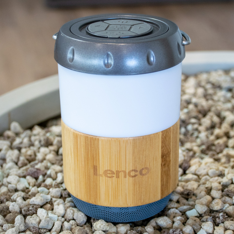Lenco Lanterne med indbygget Bluetooth®-højttaler Bamboo Lenco Lanterne med indbygget Bluetooth®-højttaler Bamboo