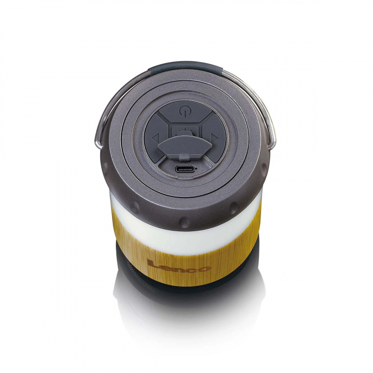 Lenco Lanterne med indbygget Bluetooth®-højttaler Bamboo Lenco Lanterne med indbygget Bluetooth®-højttaler Bamboo