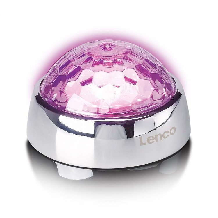 Lenco Centerstabilisator med Party LED Light til pladespiller Sølv Lenco Centerstabilisator med Party LED Light til pladespiller Sølv