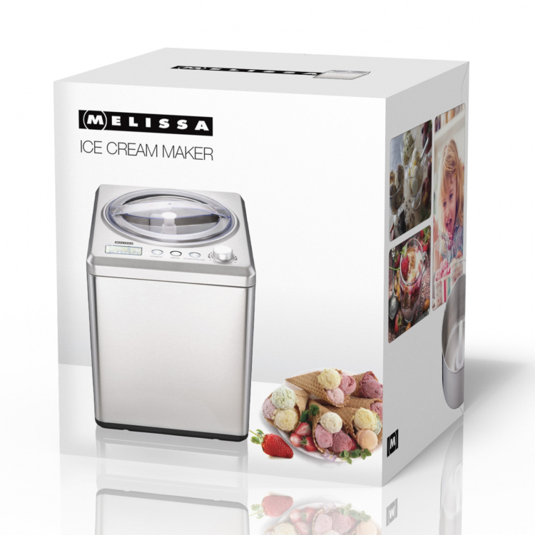 MELISSA Ismaskine 2L 180W børstet rustfrit stål MELISSA Ismaskine 2L 180W børstet rustfrit stål