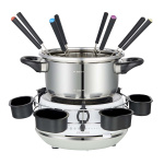 MELISSA Elektrisk fondue 2L 1200W rustfrit stål/hvid MELISSA Elektrisk fondue 2L 1200W rustfrit stål/hvid