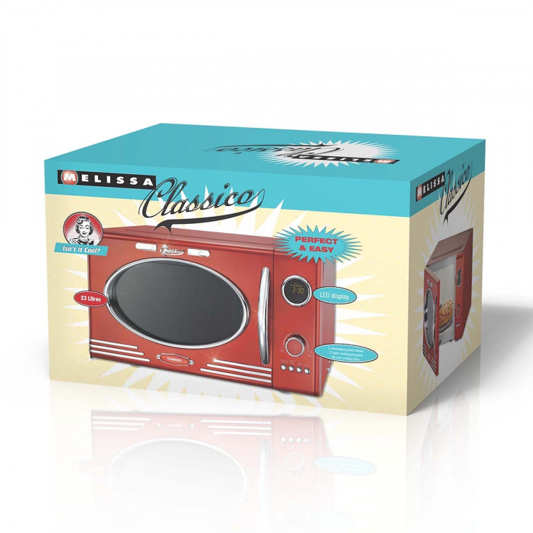 MELISSA Mikrobølgeovn grill 23L 800W Metallic Red