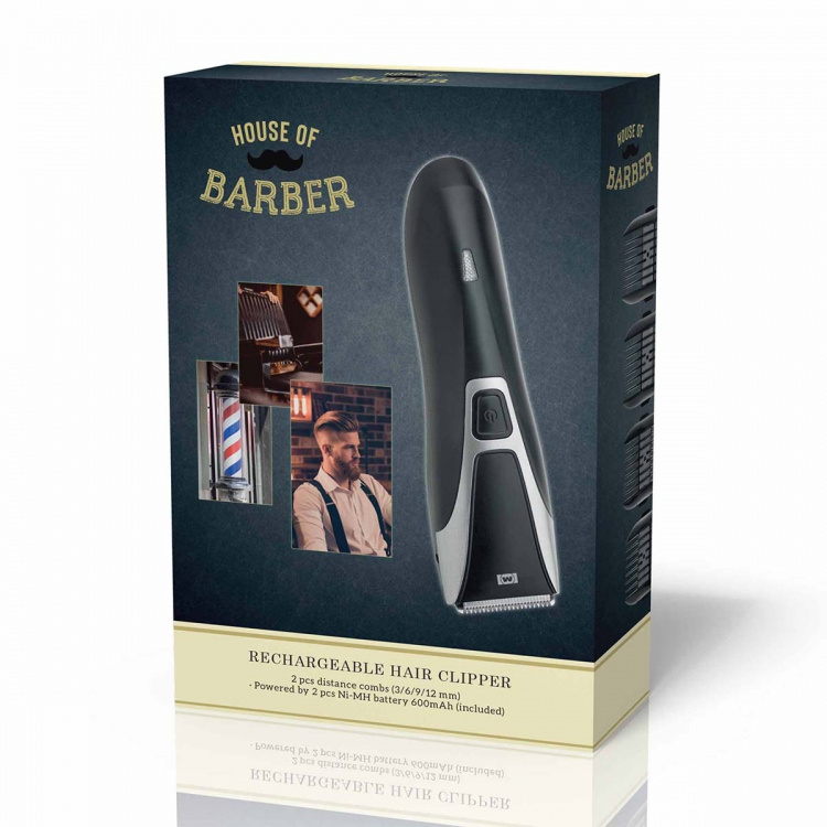 MELISSA Genopladelig hårklipper 3W Sort