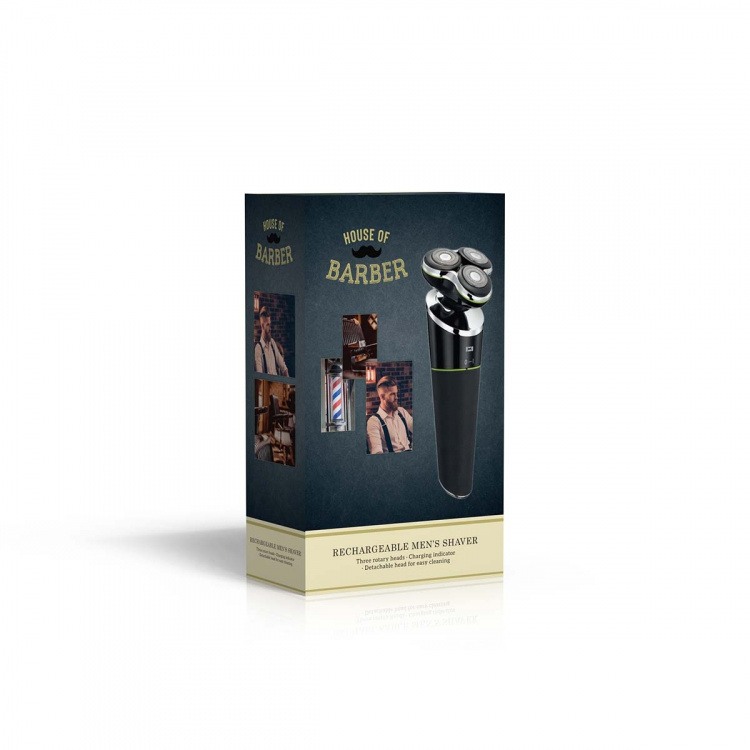 MELISSA Genopladelig barbermaskine til mænd 5W Sort