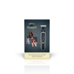 MELISSA Genopladelig skæg- og kropstrimmer med ultratyndt barberblad, inklusive 4 afstandskamme Sort