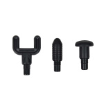 MELISSA Genopladelig massagepistol med LED 4 hoveder Sort MELISSA Genopladelig massagepistol med LED 4 hoveder Sort