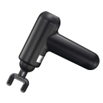 MELISSA Genopladelig massagepistol med LED 4 hoveder Sort