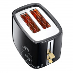 Moomin Keramisk brødrister 2 skiver sort 875W Moomin Keramisk brødrister 2 skiver sort 875W