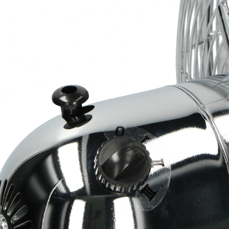 Trebs bordventilator metal 12 tommer Sølv