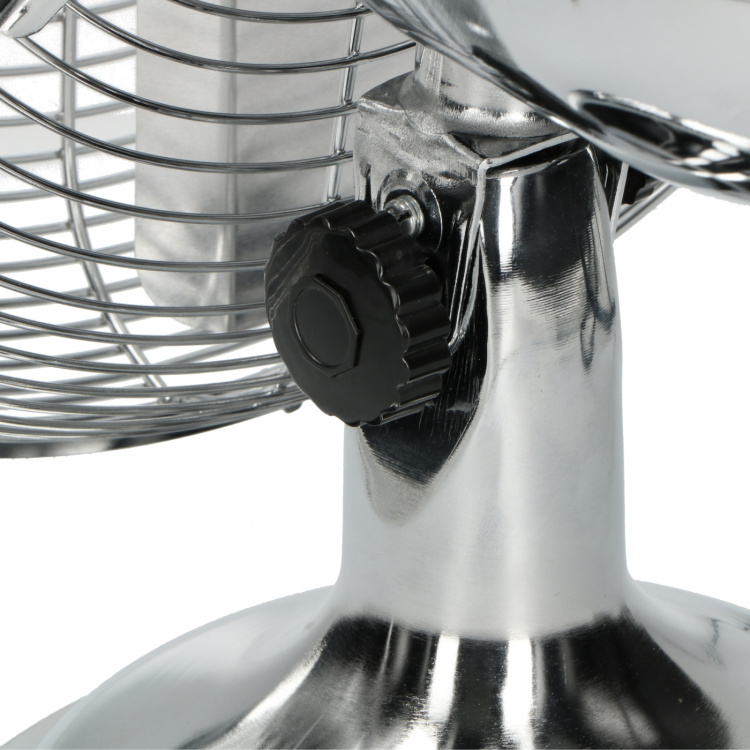 Trebs bordventilator metal 12 tommer Sølv