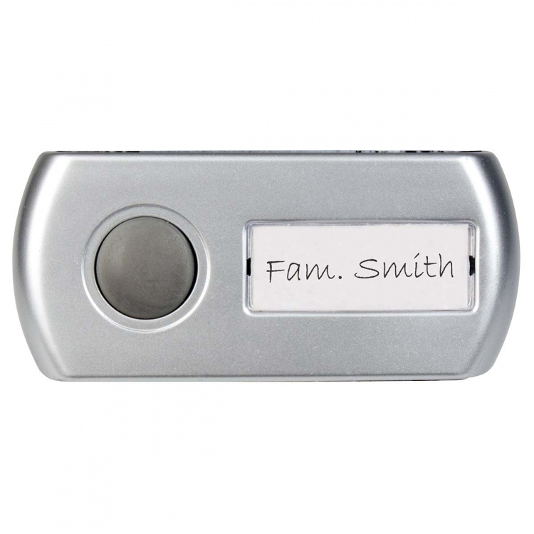 Alecto Trådløs dørklokke sort/sølv Alecto Trådløs dørklokke sort/sølv