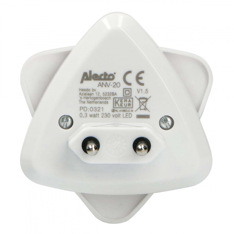 Alecto Automatisk LED-natlys Hvid Alecto Automatisk LED-natlys Hvid