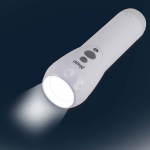 Alecto Genopladelig LED-lommelygte hvid Alecto Genopladelig LED-lommelygte hvid