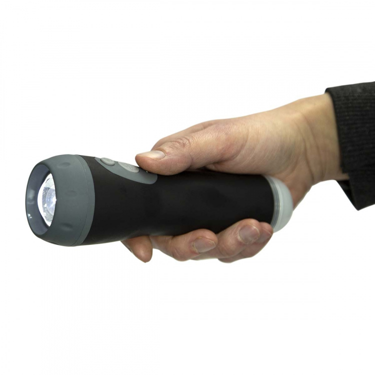 Alecto Genopladelig LED-lommelygte Sort Alecto Genopladelig LED-lommelygte Sort