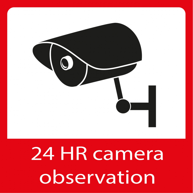 Alecto Vinduesklistermærker kameraovervågning 5x