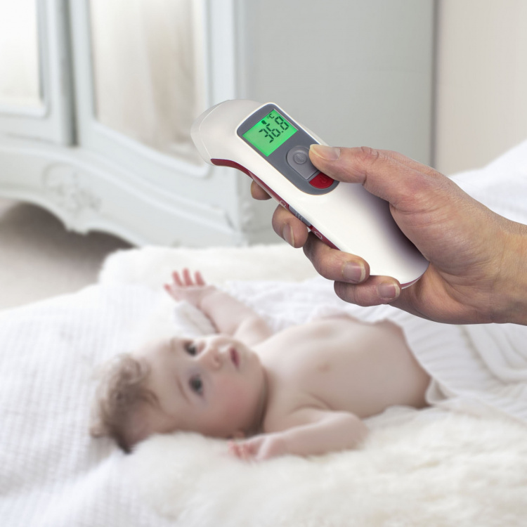Alecto Pande-termometer infrarød Hvid Alecto Pande-termometer infrarød Hvid