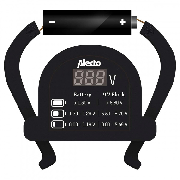 Alecto Batteritester til AA-AAA-C-D-9V (PP3)-knapcelle