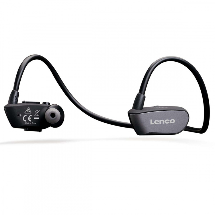 Lenco Bluetooth® vandtætte sportshovedtelefoner med 8 GB MP3-afspiller Sort Lenco Bluetooth® vandtætte sportshovedtelefoner med 8 GB MP3-afspiller Sort