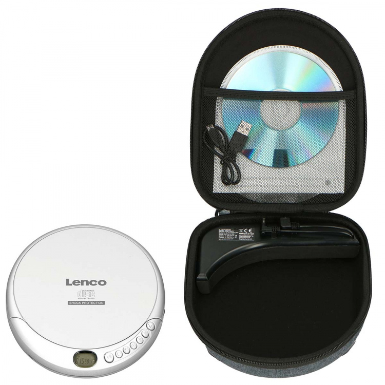 Lenco Discman med bæretaske/powerbank (Sealen) Lenco Discman med bæretaske/powerbank (Sealen)