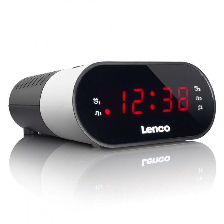 Lenco Clock radio Hvid Lenco Clock radio Hvid