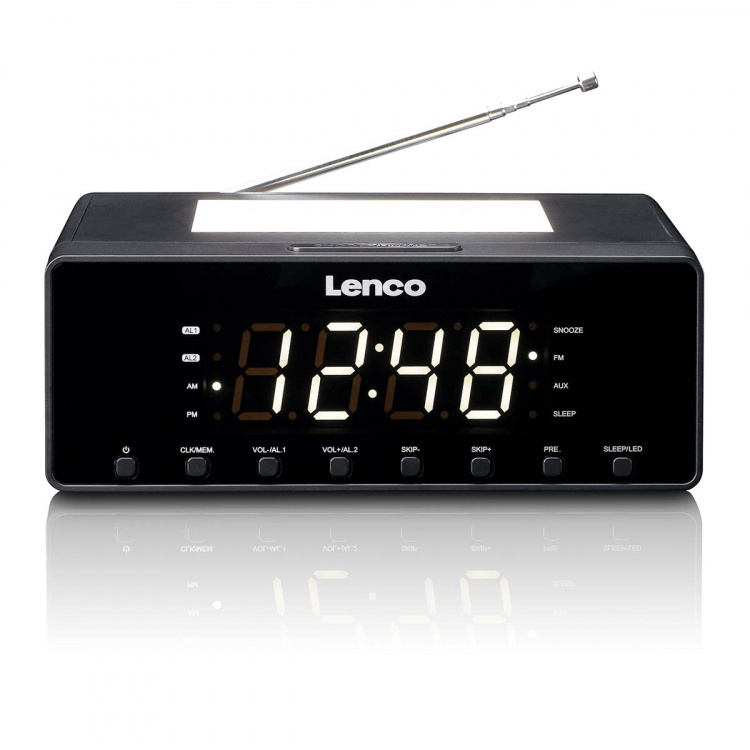 Lenco Clockradio med natlys