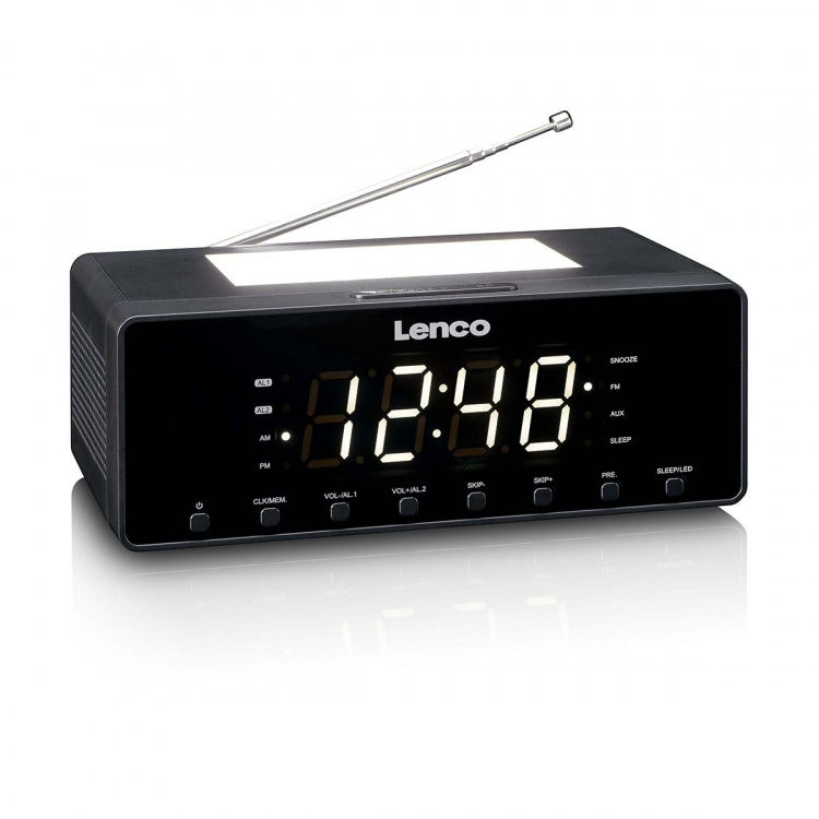 Lenco Clockradio med natlys