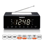 Lenco Clockradio med natlys