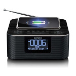 Lenco Stereo-clockradio med DAB+ FM Bluetooth® trådløs opladning Lenco Stereo-clockradio med DAB+ FM Bluetooth® trådløs opladning