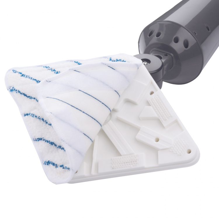 Montiss Steam Mop Grey 350 ml med 4 m ledning og 4 stk. tilbehør