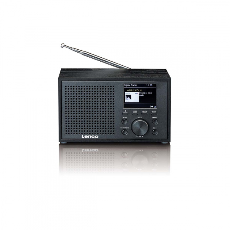 Lenco Mono DAB+ FM-radio med Bluetooth® Sort